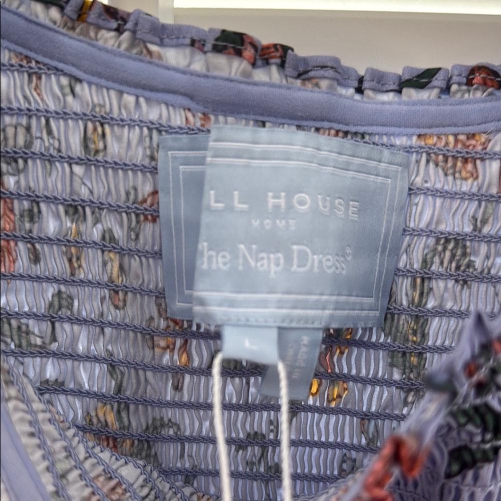 Hill House Blue and Orange Floral Midi Dress - Picture 3 of 9